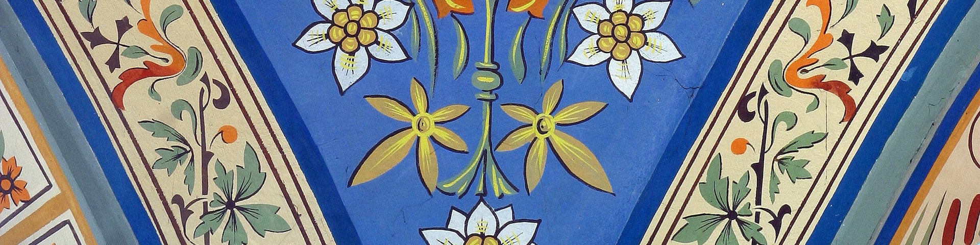 Saint Matthew the Evangelist, fresco in the parish church of Helena in Zabok, Croatia