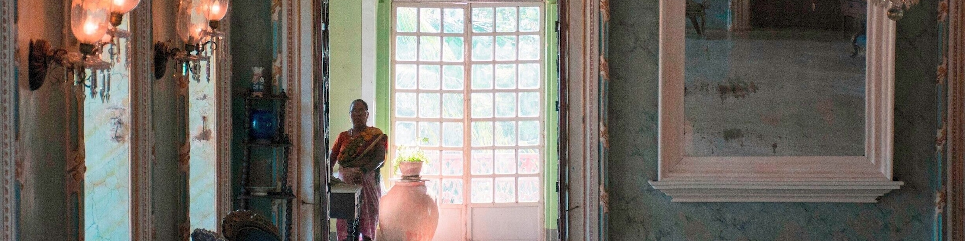 Inside the Menezes Braganza Pereira House, Chandor village, Goa. The Pereira House, started in the 17th century, is one of the best preserved homes of the Indo-Portuguese aristocracy that owned plantations, controlled trade, and governed Goa during its long colonial rule by Portugal. India captured Goa in 1961 in a quick invasion after India grew impatient with their lengthy negotiations with Portugal over Goa's status.