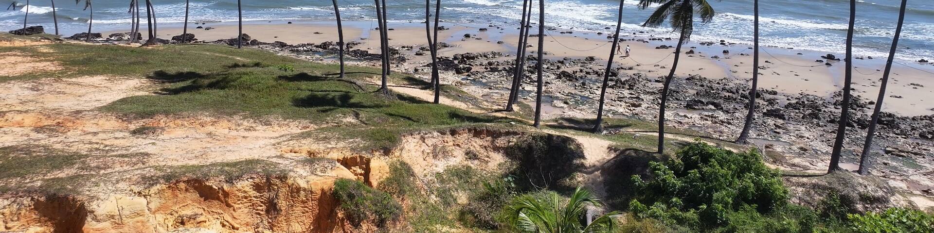 Lagoinha Skyline At Paraipaba In Ceara Brazil. Beach Skyline. Nature Landscape. Summer Travel. Lagoinha Skyline At Paraipaba In Ceara Brazil. Tropical Scenery.
