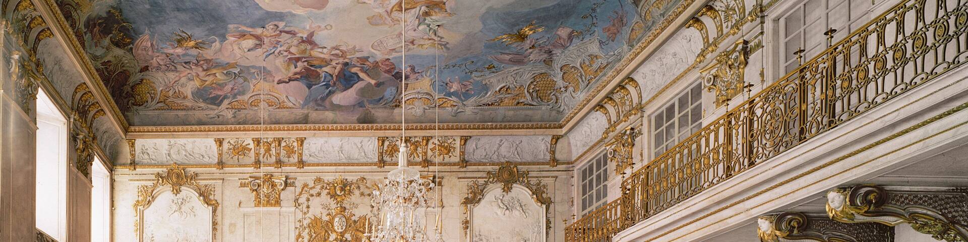 Ansbach Residence which includes a castle, interior views and art