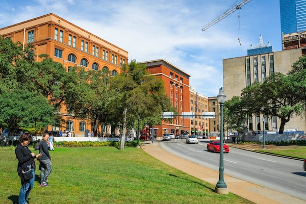Dealey Plaza which includes a garden as well as a couple