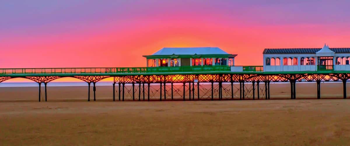 Evening light,St. Anne’s Pier, Lancashire,UK.