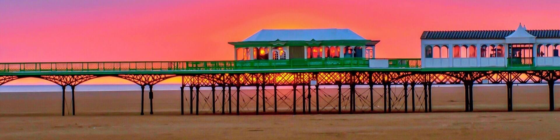 Evening light,St. Anne’s Pier, Lancashire,UK.