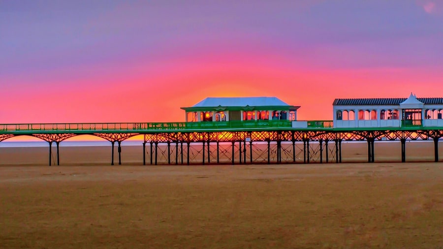 Evening light,St. Anne’s Pier, Lancashire,UK.