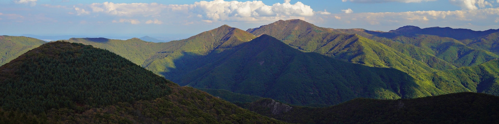 Landscape of Cheonwangsan Mountain in Miryang, South Korea