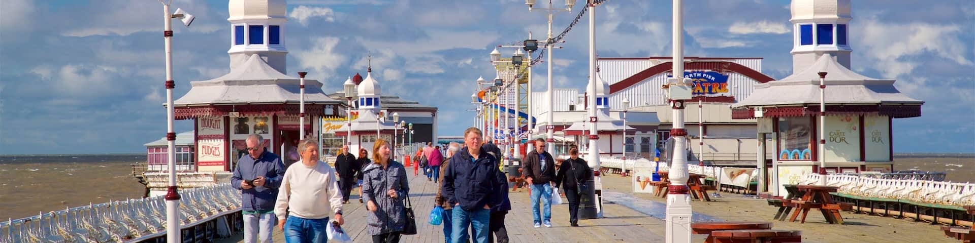 North Pier as well as a small group of people