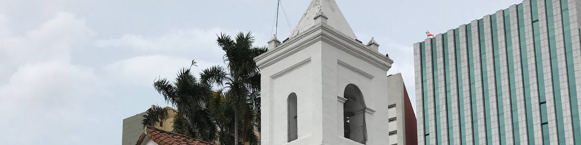 The most beautiful and antique church in the city. Cali, Colombia