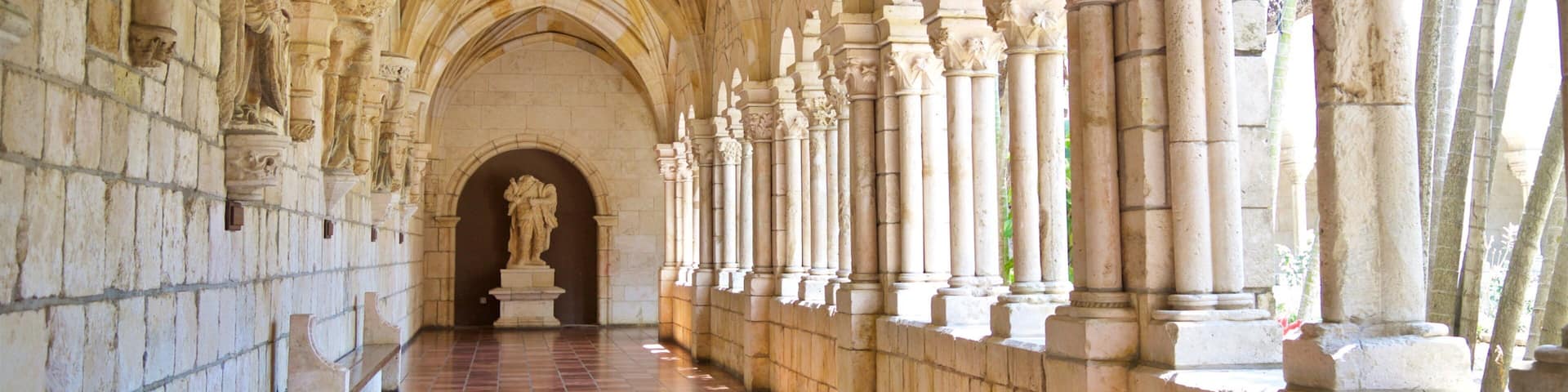Ancient Spanish Monastery showing heritage elements and interior views