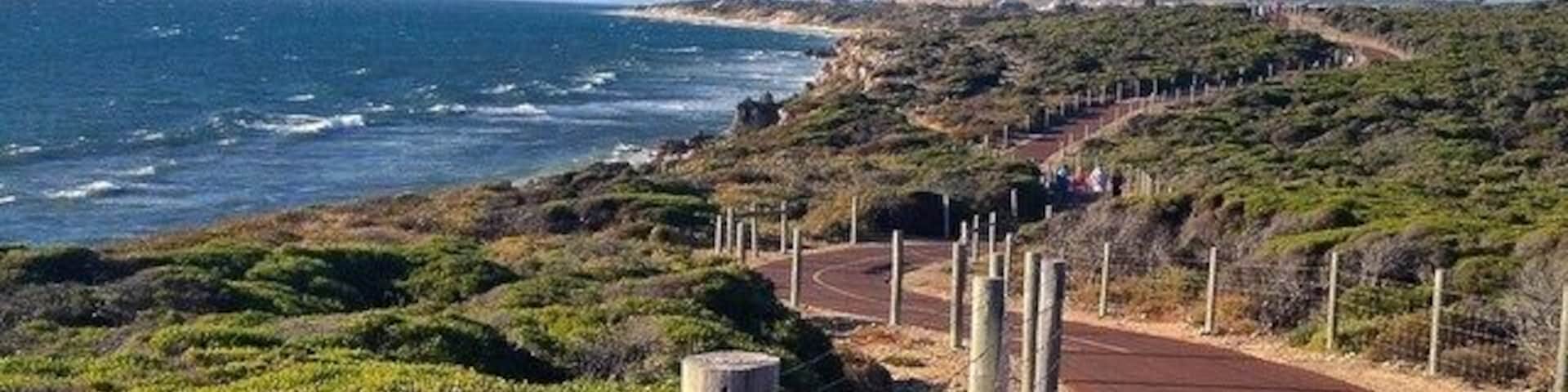 Another shot of Burns Beach! This is a view of the trail running alongside the beach. One of my favourite places to run at when I'm home.