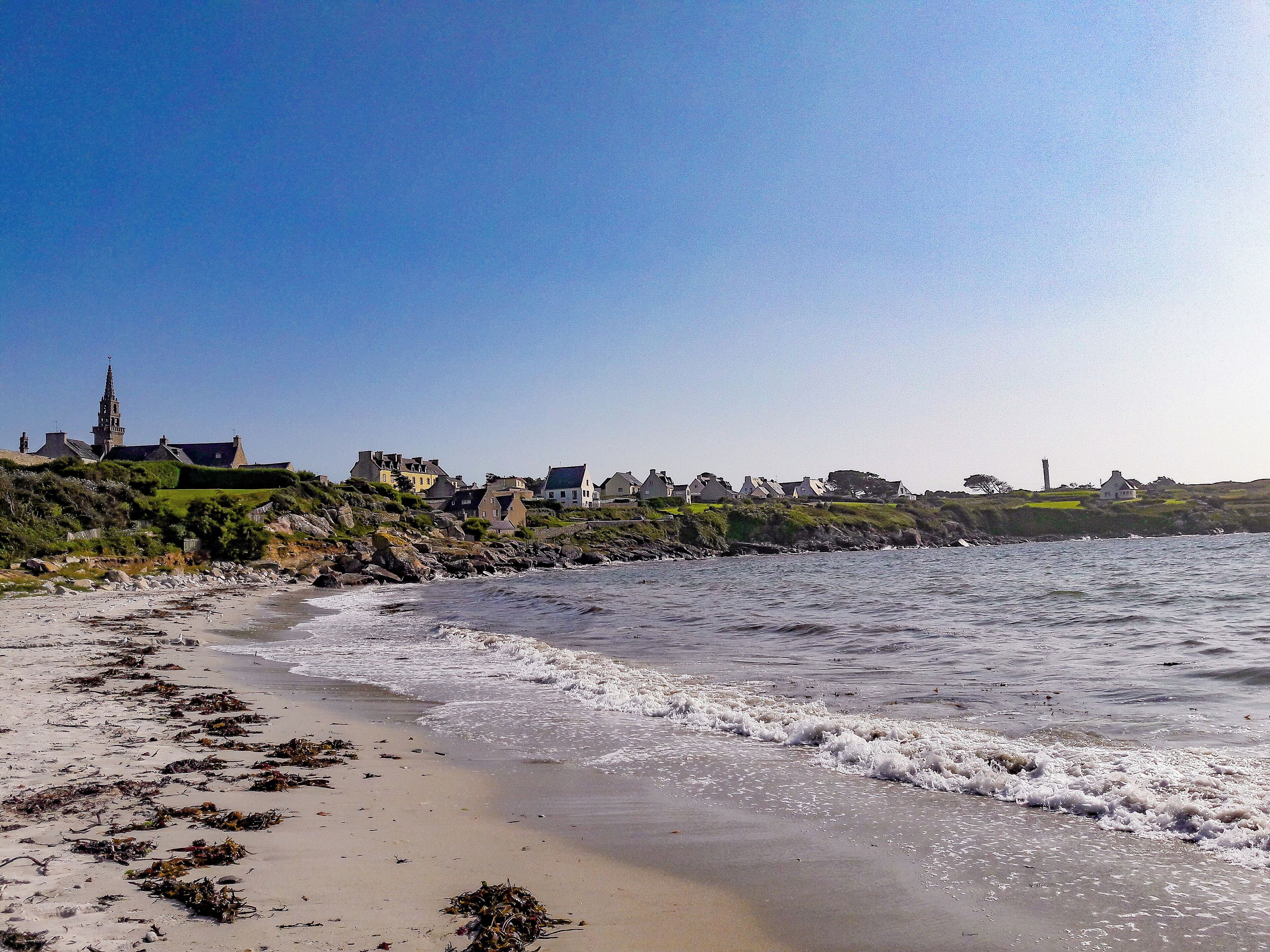 La plage du Bourg à Porspoder