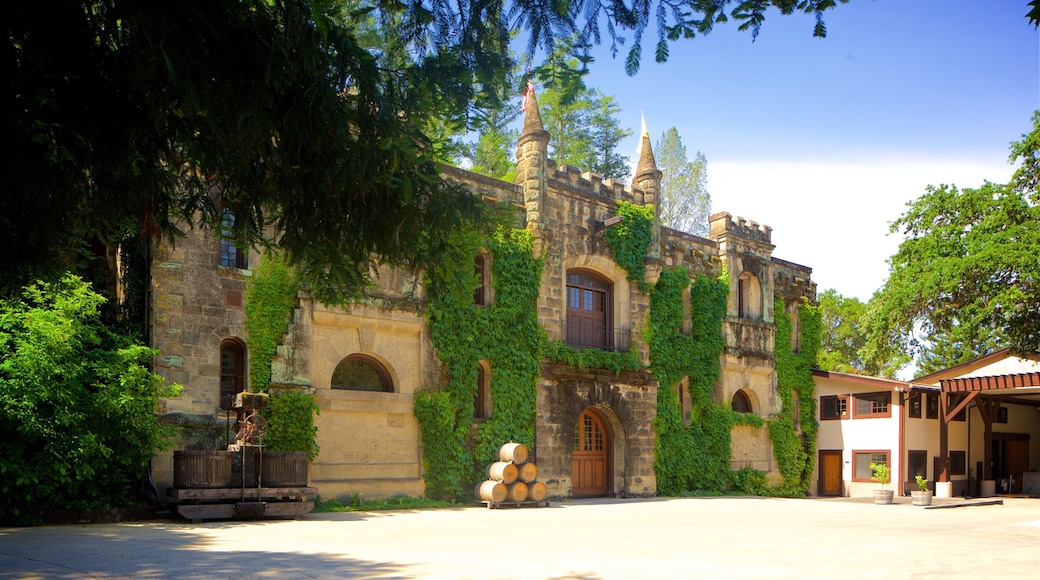 Chateau Montelena Winery showing heritage elements