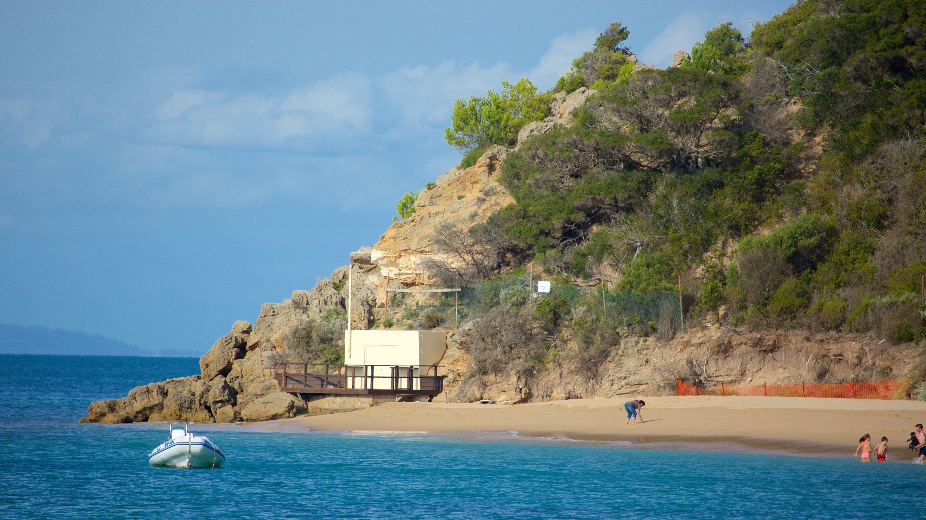 Portsea Pier which includes a beach