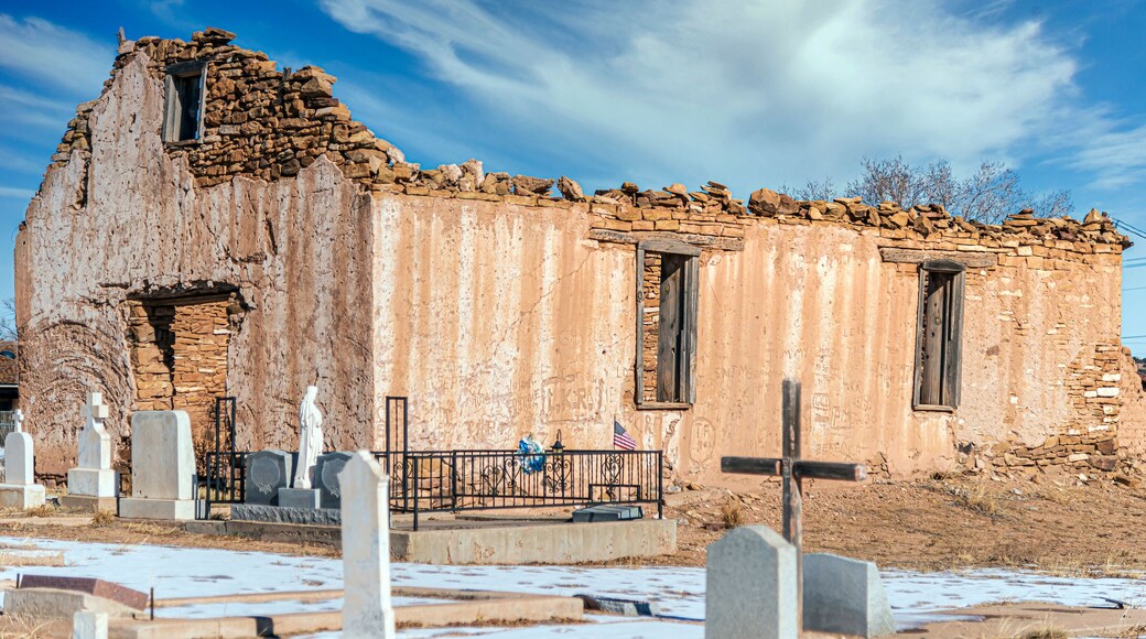 Old Saint Rose of Lima Stone Catholic Church Santa Rosa New Mexico