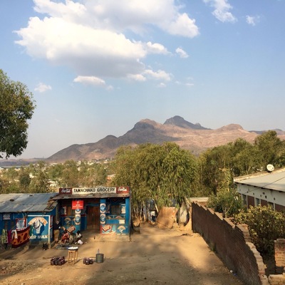 My visit to Malawi was too brief, only a couple of days, and I had no time to sightsee. The Blantyre and Kamaze area are surrounded by mountains. I wish I could have seen more of the countryside. I loved this quaint little grocery store on the side of the highway.
