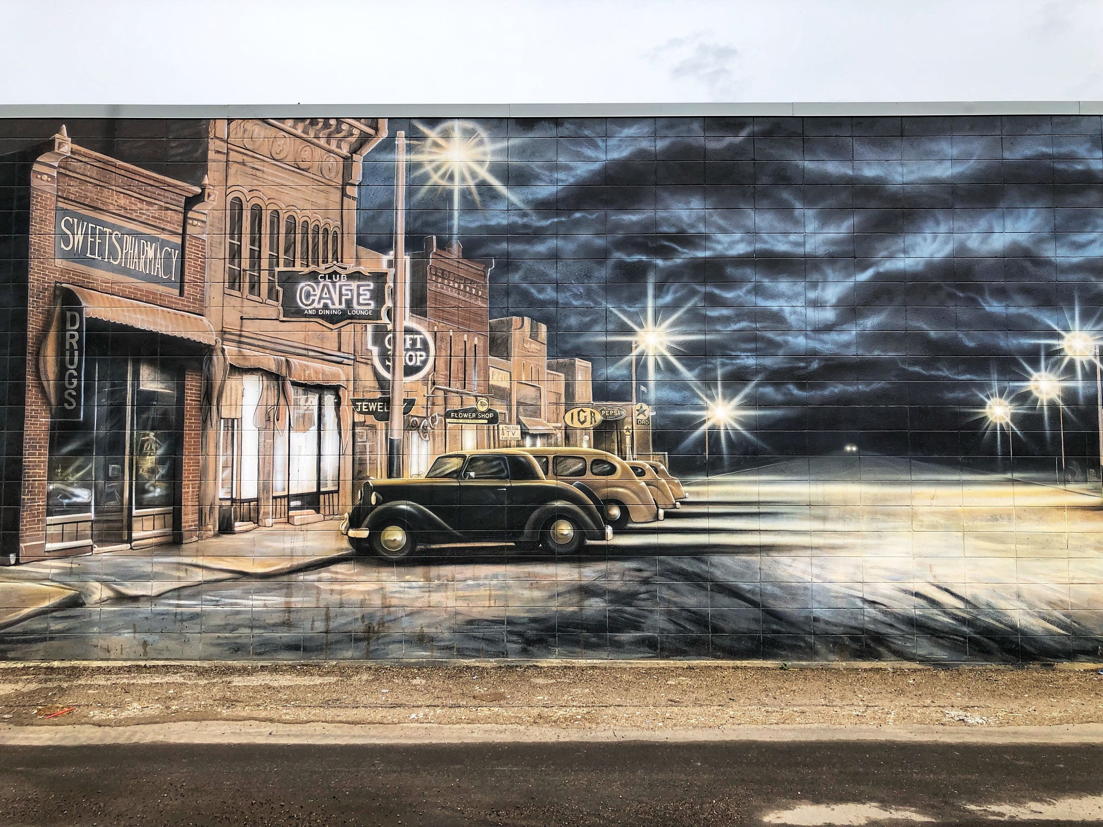Mural of historic Lacombe (July 2019).

#LocalSecrets #MyBackyard