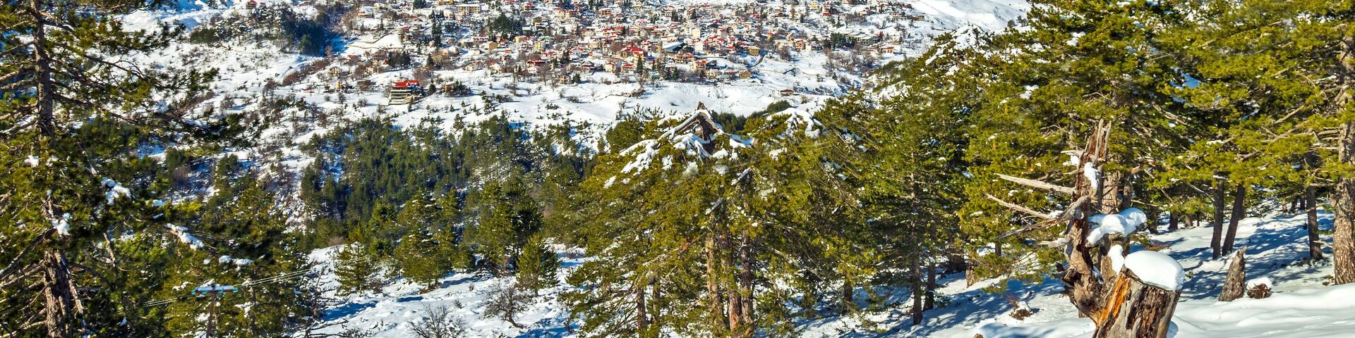 Samarina village and Smolikas mountain, Grevena, West Macedonia, Greece.
