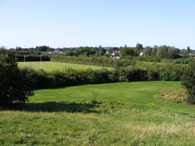 Field View The view of Moseley Park School playing field and the fields off Proud's Lane, Bilston.