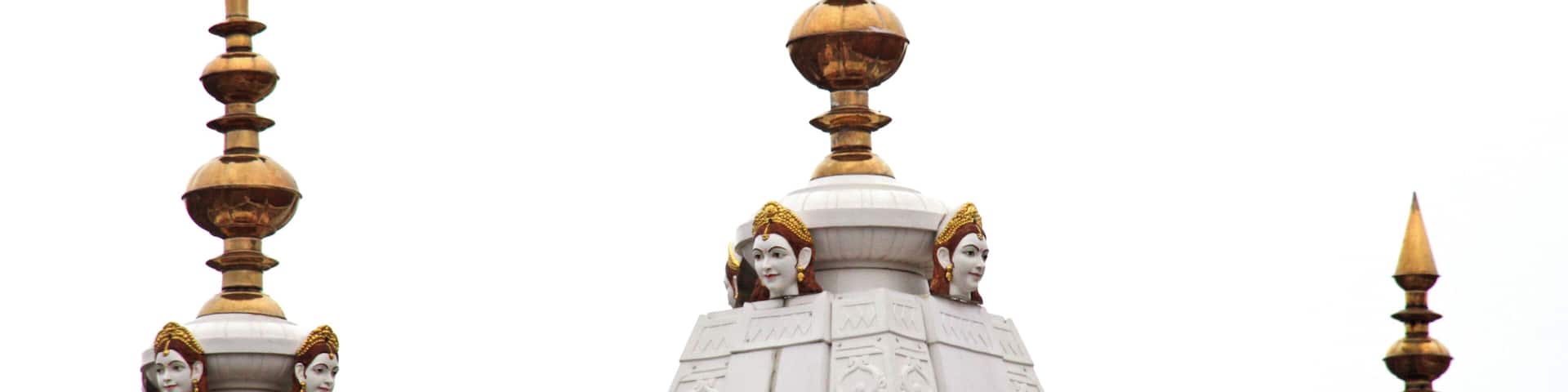 The interesting roof of what is otherwise a boring brick building