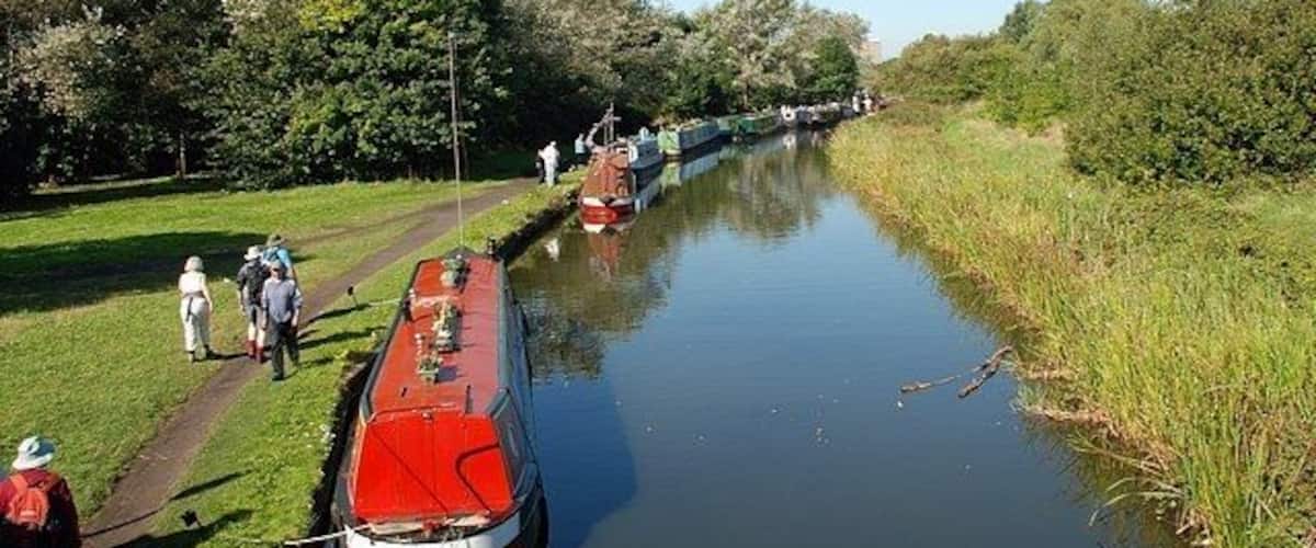 Black Country Boat Festival View from Bullfield Bridge in the direction of Windmill End Junction.