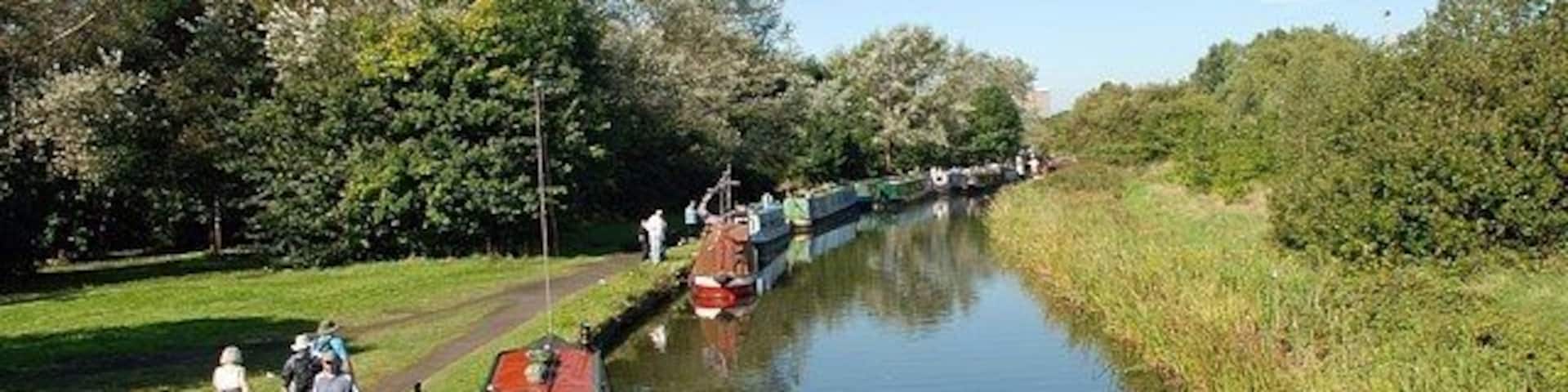 Black Country Boat Festival View from Bullfield Bridge in the direction of Windmill End Junction.
