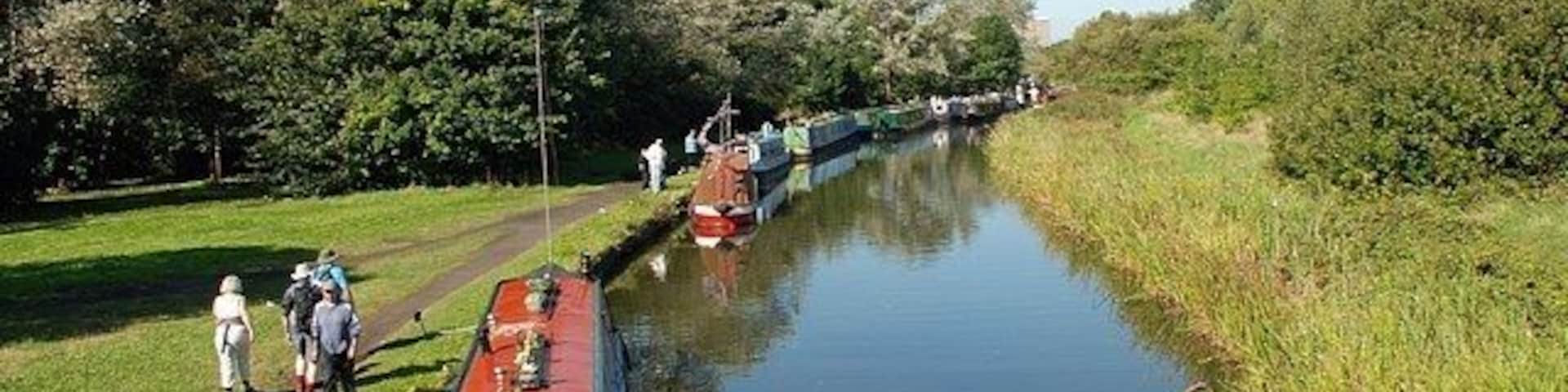 Black Country Boat Festival View from Bullfield Bridge in the direction of Windmill End Junction.