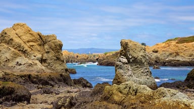 Glass Beach featuring rugged coastline