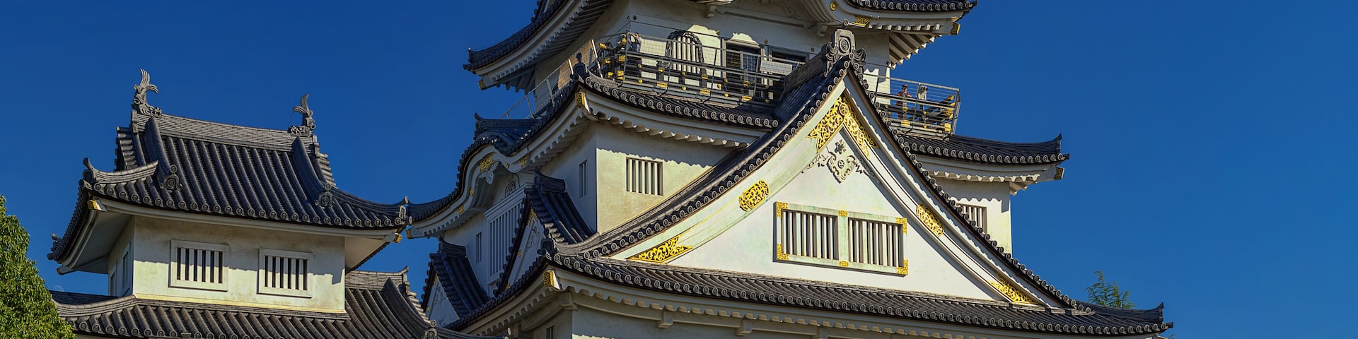 Kishiwada castle (Chikiri Castle) built in 16th century, Kishiwada city, Osaka Prefecture, Japan