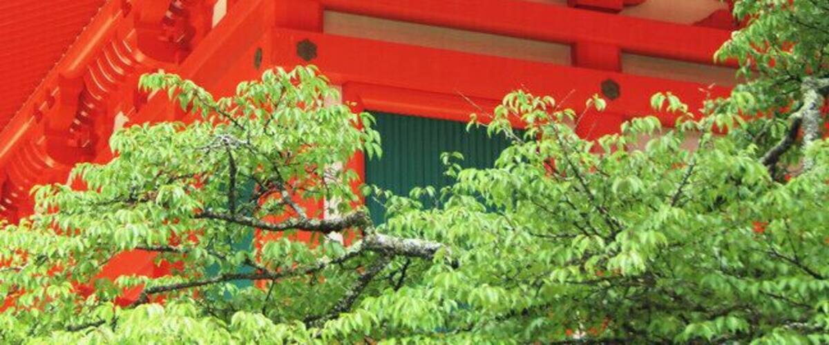 The Konpon Daito pagoda is the center of a mandala that stretches across Koya-san, and all of Japan. It's only two tiers, but it seems massive.