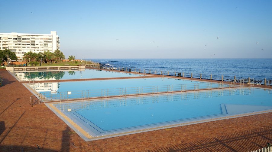 Sea Point Swimming Pool which includes general coastal views, a pool and a coastal town