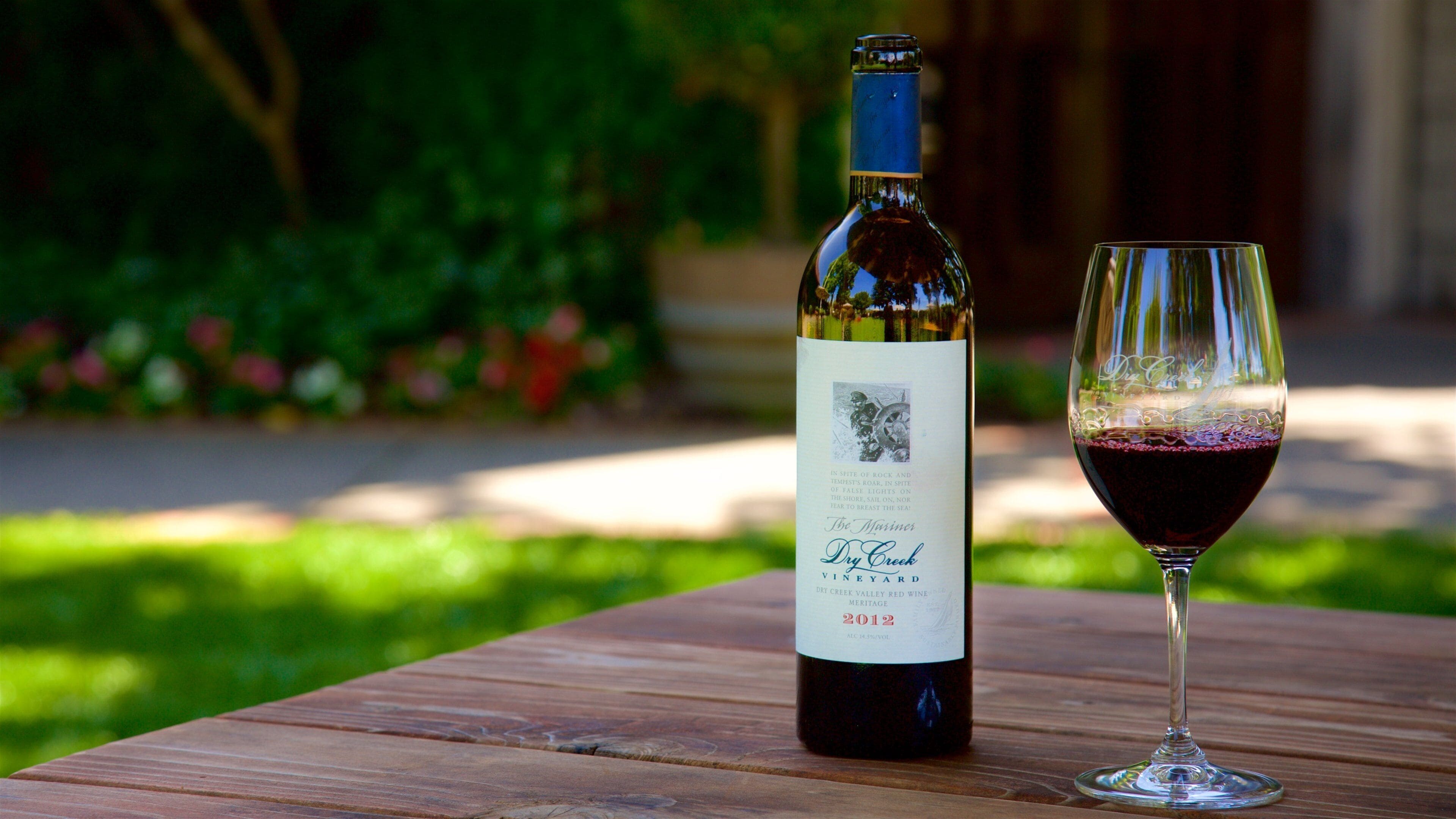 Dry Creek Vineyard which includes drinks or beverages