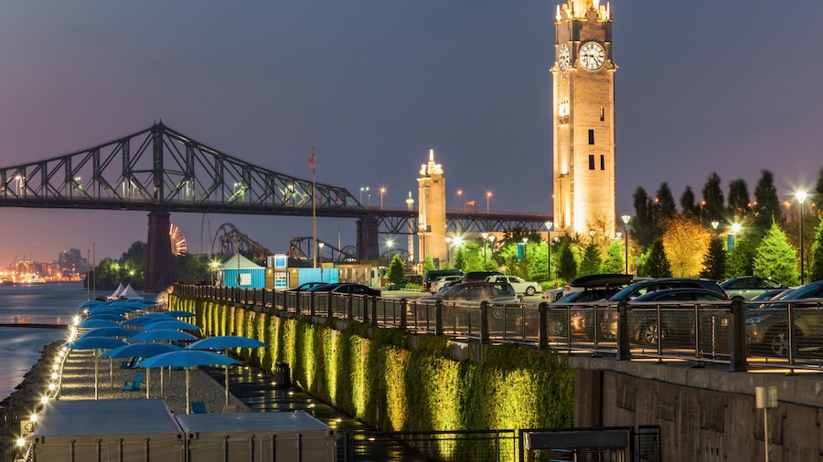 Montreal Clock Tower at night