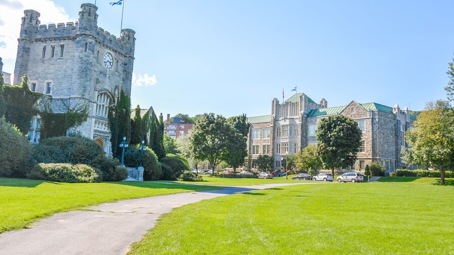 Selwyn House School and Westmount City Hall in Montreal downtown