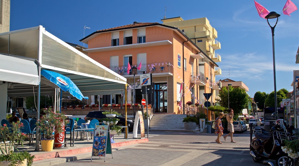 Rivabella que incluye escenas urbanas y también una pareja