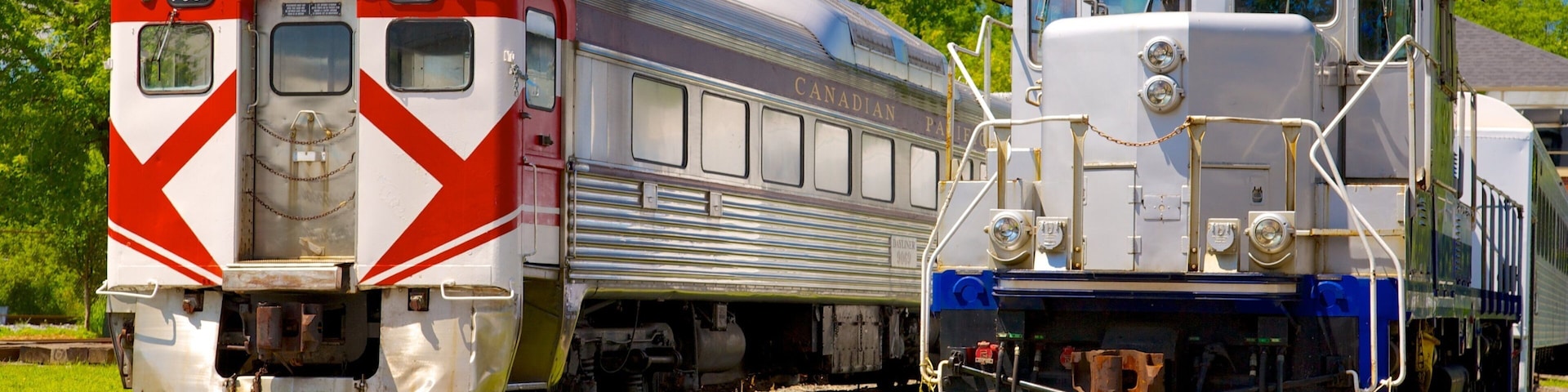 Canadian Railway Museum mostrando itens de ferrovia