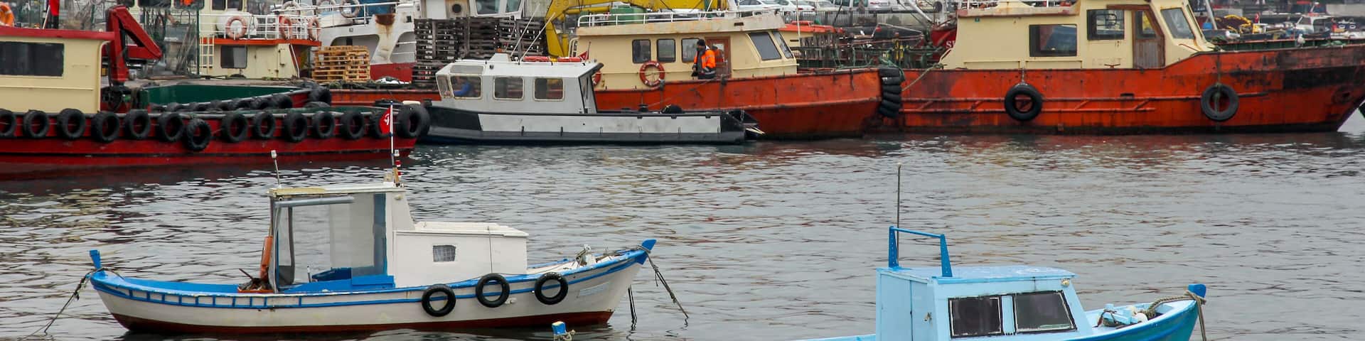 boats in the bay, Asian side, Istanbul, Turkey; Shutterstock ID 384707137