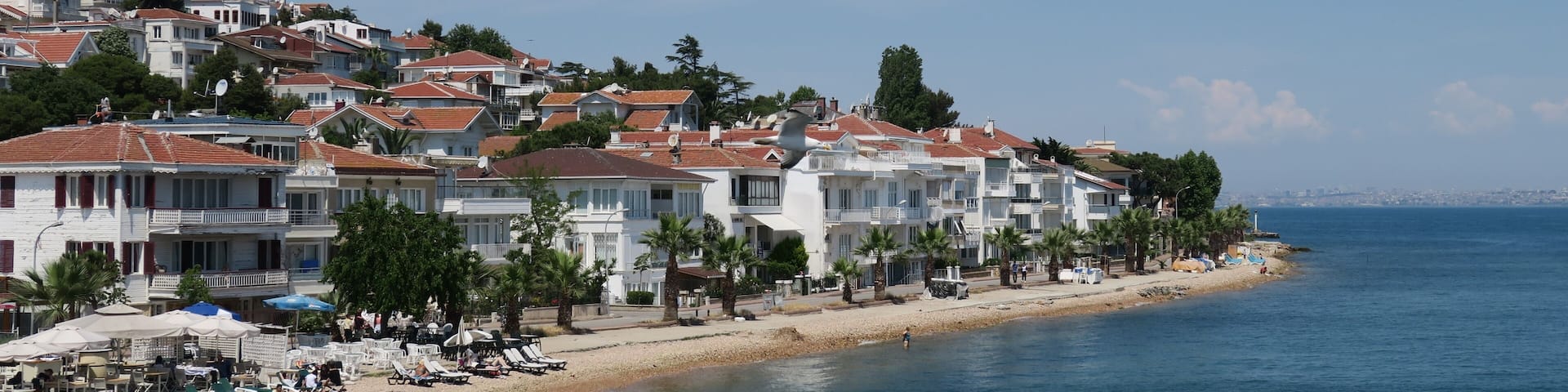 Kinaliada, Istanbul - The Beach near the Port of Prince Island Kinali and the Marmara Sea