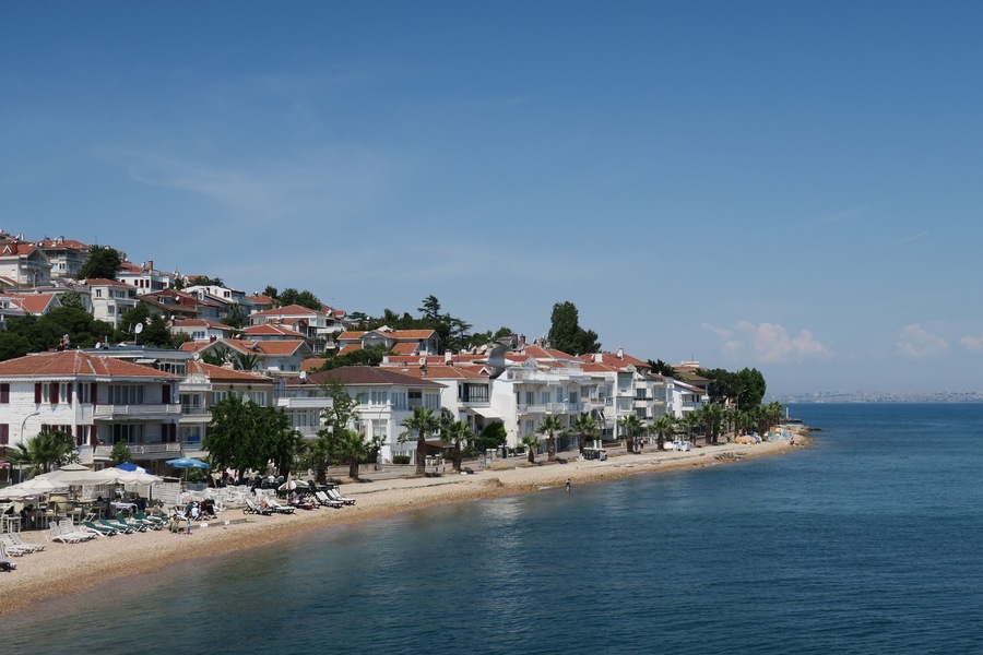 Kinaliada, Istanbul - The Beach near the Port of Prince Island Kinali and the Marmara Sea