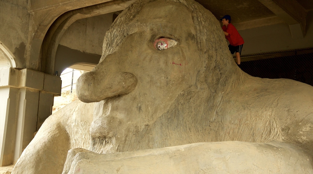 Fremont Troll which includes outdoor art as well as an individual child
