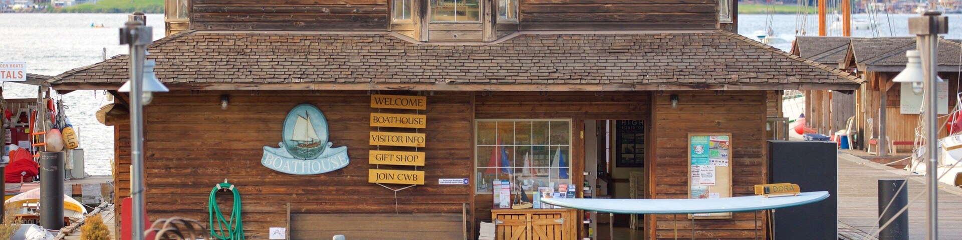 Center for Wooden Boats featuring a bay or harbor and boating
