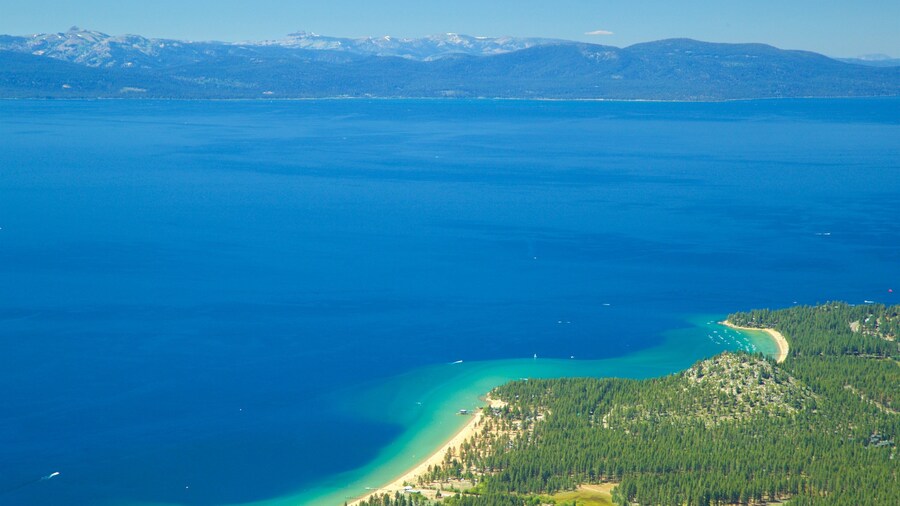 Heavenly Mountain Gondola which includes a lake or waterhole and tranquil scenes