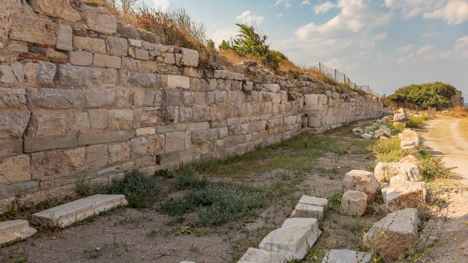 The Ancient City of Parion is located in the Biga district of Çanakkale. Historic City Ruins.