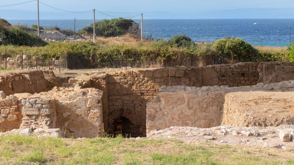 The Ancient City of Parion is located in the Biga district of Çanakkale. Historic City Ruins.