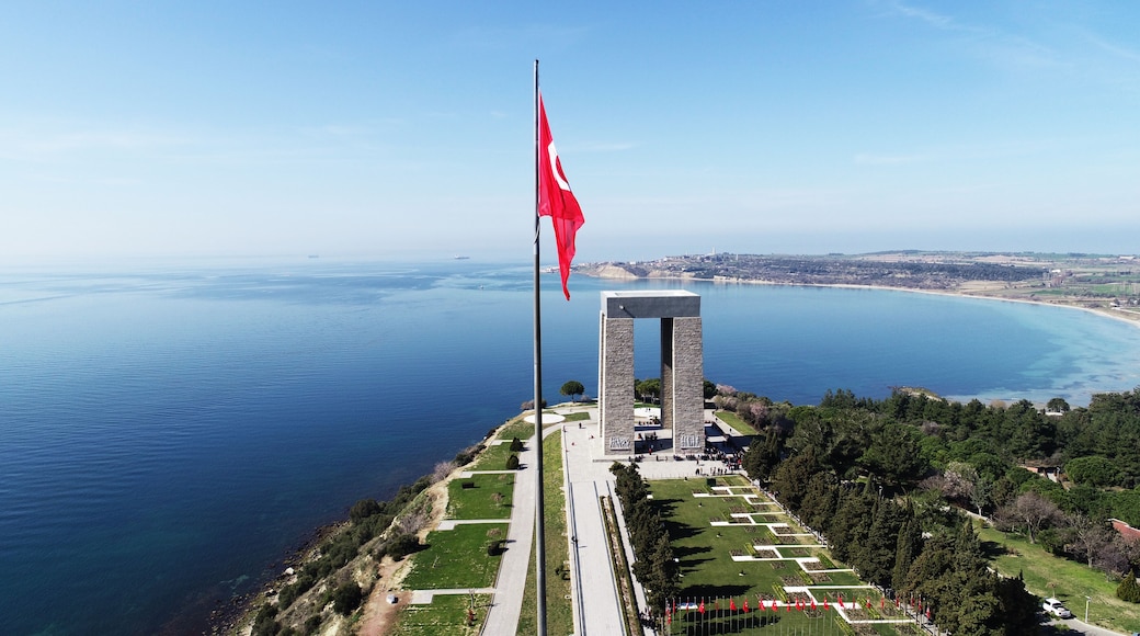 The Çanakkale Martyrs' Memorial is a commemoration to the service of Turkish soldiers who participated at the Battle of Gallipoli, during the First World War.