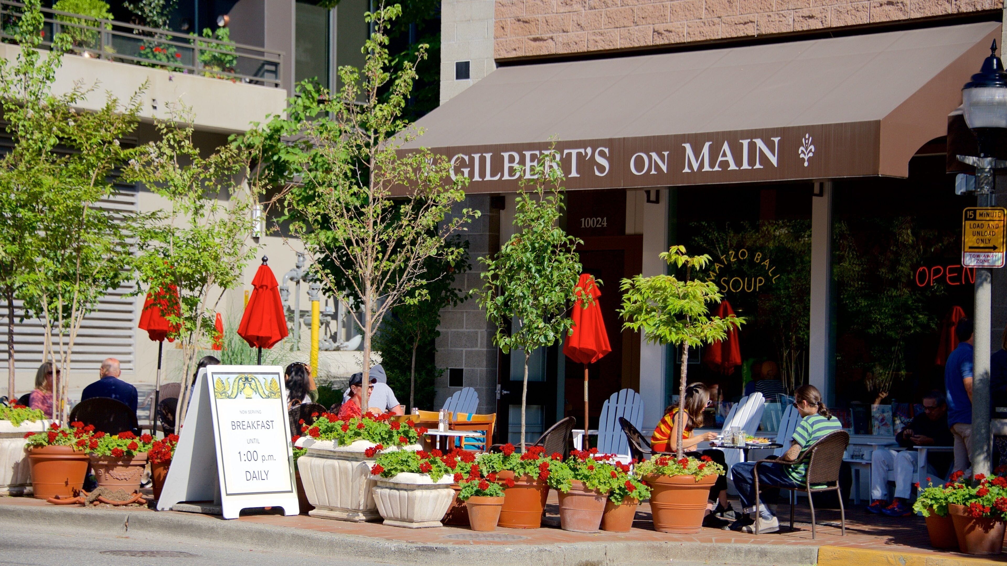 Old Bellevue which includes cafe lifestyle and street scenes