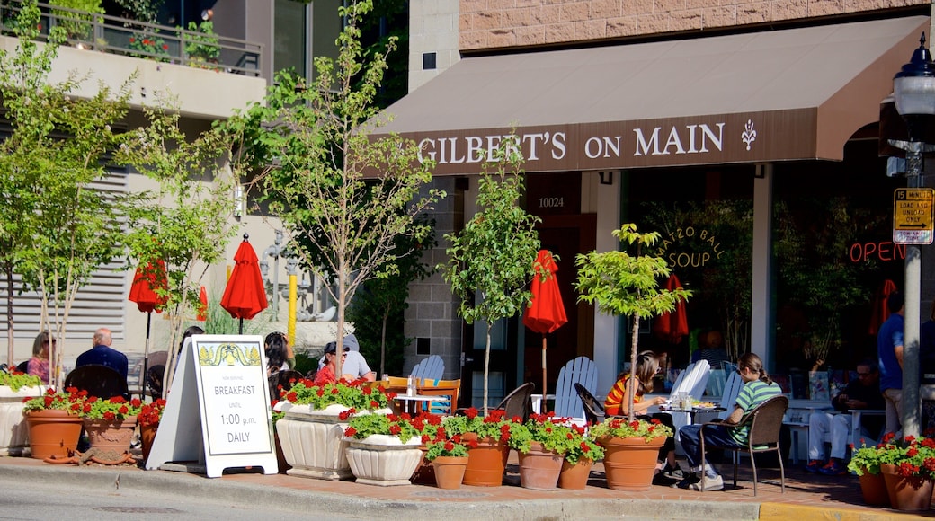 Old Bellevue which includes cafe lifestyle and street scenes