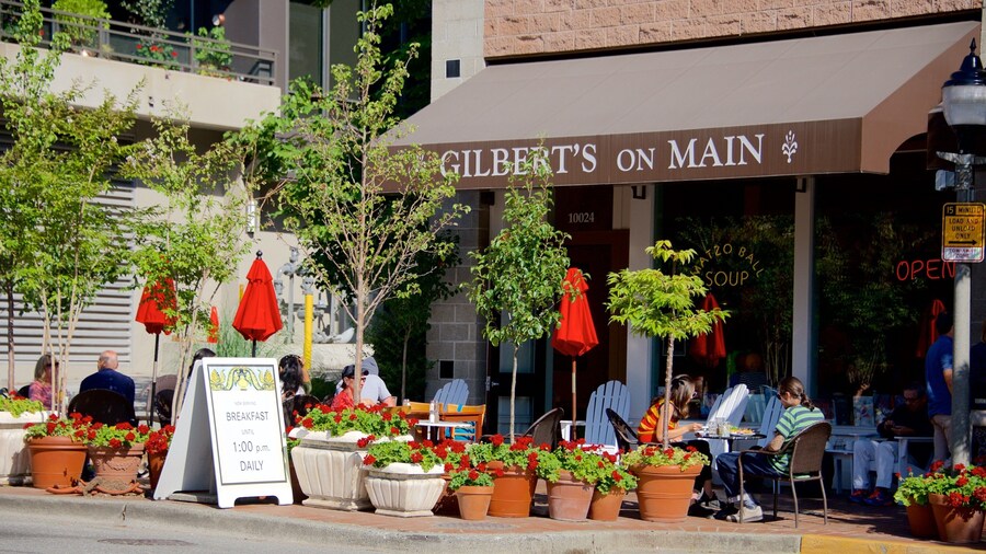 Old Bellevue which includes cafe lifestyle and street scenes