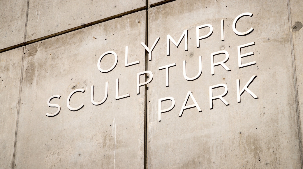Olympic Sculpture Park featuring signage