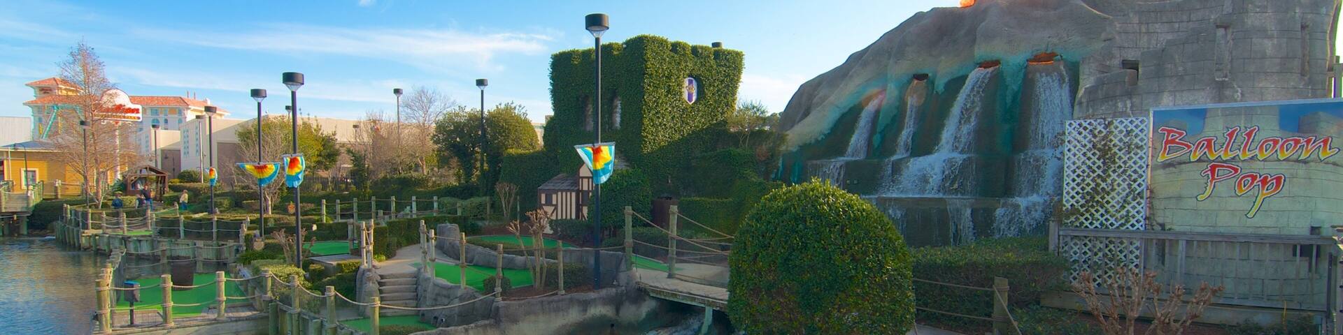 Enjoying the serene beauty of Pavilion Nostalgia Park in Myrtle Beach, South Carolina during a sunny day