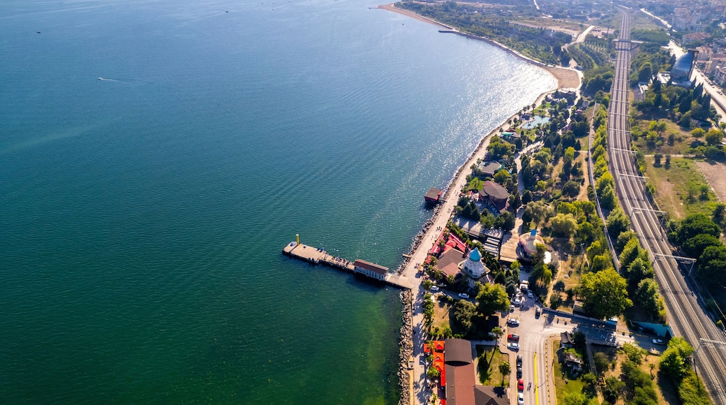 Derince, Kocaeli, Turkey. Derince is a town in Kocaeli province, Turkey. Aerial view with drone.