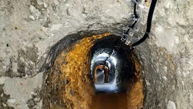 Down the rabbit hole! The Derinkuyu underground city is the world's deepest with 12 floors built below the surface. It's engineering is simply mind-blowing considering the accommodations made for proper ventilation, storage and movement. Don't miss it for anything if you visit the place (unless you are claustrophobic).
